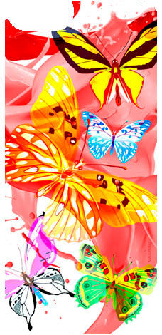 Butterflies PinkPeach